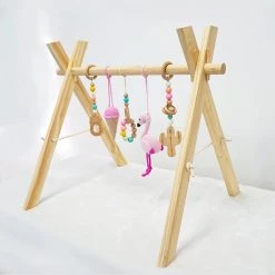 Louas Loua's Favorites Houten Babygym Roze Met Gehaakte En Houten Speeltjes - Gehaakte - Babyspeelgoed - Baby Speelgoed 0 Jaar - Babygym Hout - Baby Gym - Flamingo - Baby Speelrek - Baby Rek -babygyms Winkel 550x550 28