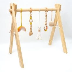 Louas Loua's Favorites Houten Babygym Naturel Met Gehaakte En Houten Speeltjes - Gehaakte - Babyspeelgoed - Baby Speelgoed 0 Jaar - Babygym Hout - Baby Gym - Flamingo - Baby Speelrek - Baby Rek -babygyms Winkel 550x550 3