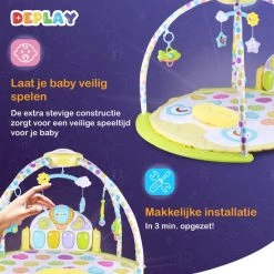 DEPLAY Luxe BabyGym - Baby Speelgoed - Projector Sterrenhemel - Speelmat Baby - Speelkleed - Educatief -babygyms Winkel 550x550 32