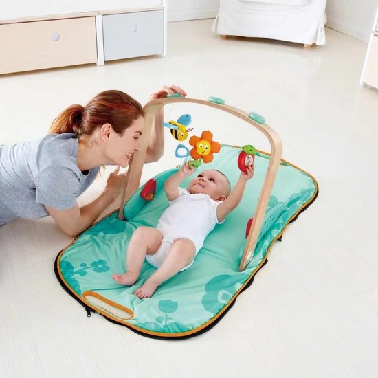 Hape Baby-gym Met Speelkleed |Draagbaar 5-delig Groen 9 Hape Baby-gym Met Speelkleed |Draagbaar 5-delig Groen - Afbeelding 9