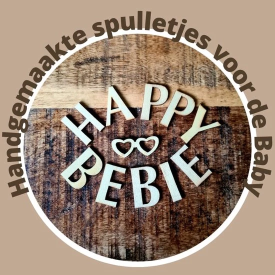 Merkloos Happy Bebie | Babygym-hangers | Set | Kraamkado | Silicone | Houten | Handmade 3 Merkloos Happy Bebie | Babygym-hangers | Set | Kraamkado | Silicone | Houten | Handmade - Afbeelding 3