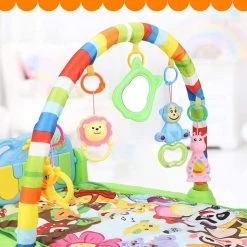 Deluxe HB Babygym - Zinaps Music Activity Mat, Baby Play Mat, Fitness Crawling Mat Met Soft Play Arch And Piano, Speel Boog Met 5 Verwijderbare Speelgoed Van 0 Maanden (groen) (WK 02129) -babygyms Winkel 550x550 404