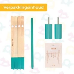 PRETTY PIP® Babygym Houten Baby Speelgoed Vanaf 0 Jaar - Kraamcadeau - Veilig - CE Gecertificeerd - Baby - Houten Speelgoed - Babyshower Cadeau - Beukenhout - Verschillende Kleuren- Zonder Hangers - Blauw Groen 21 PRETTY PIP® Babygym Houten Baby Speelgoed Vanaf 0 Jaar - Kraamcadeau - Veilig - CE Gecertificeerd - Baby - Houten Speelgoed - Babyshower Cadeau - Beukenhout - Verschillende Kleuren- Zonder Hangers - Blauw Groen -babygyms Winkel 550x550 410
