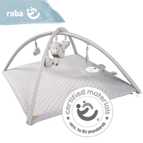 Roba Sammy Speelkleed Met Babygym 85 X 75 Cm Grijs 2 Roba Sammy Speelkleed Met Babygym 85 X 75 Cm Grijs - Afbeelding 2