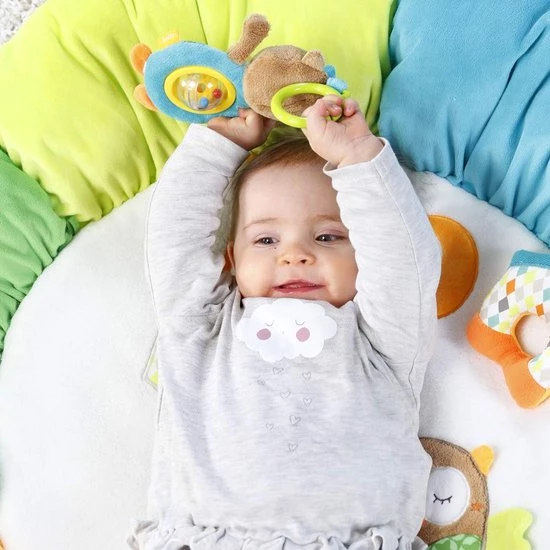 Babygym, Baby Cadeau - Jongen & Meisje, Dierenvriendjes Speelmat, Interactief Speelgoed - Multikleuren. 4 Babygym, Baby Cadeau - Jongen & Meisje, Dierenvriendjes Speelmat, Interactief Speelgoed - Multikleuren. - Afbeelding 4