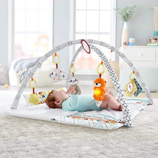 Babygym, Baby Cadeau - Jongen & Meisje, Dierenvriendjes Speelmat, Interactief Speelgoed – Multikleuren 4 Babygym, Baby Cadeau - Jongen & Meisje, Dierenvriendjes Speelmat, Interactief Speelgoed – Multikleuren - Afbeelding 4