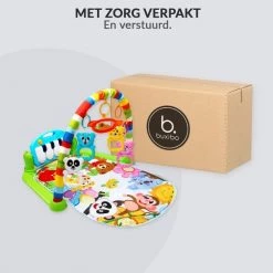 Buxibo 3-in-1 Baby/Peuter Gym - Piano Speelmat Voor Baby's - Muziek Speelkleed Met Ratelaar En Spiegel- Groen -babygyms Winkel 550x550 58
