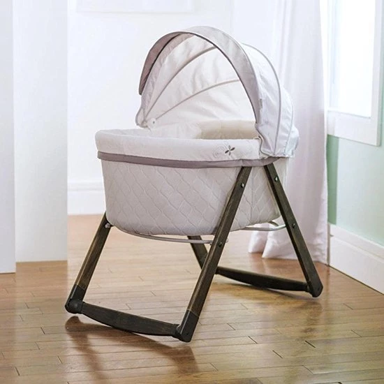 Bright Starts FoldAway Rocking Wood Bassinet - Carrington 13 Bright Starts FoldAway Rocking Wood Bassinet - Carrington - Afbeelding 13