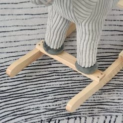 Zenzee Hobbeldier - Hobbelpaard - Paarden - Speelgoed Voor 36-72 Maanden - 65L X 32,5W X 61H Cm - Grijs -babygyms Winkel 550x550 638