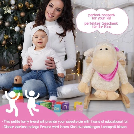 Infantastic- Hobbeldier, Schommel Schaapje, Hobbel Schaap- Muziekfunctie 5 Infantastic- Hobbeldier, Schommel Schaapje, Hobbel Schaap- Muziekfunctie - Afbeelding 5