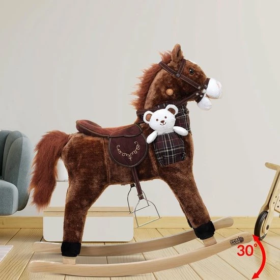 Merkloos Spielwerk Schommelstoel Kinderen Paard Met Stojgbeugels 11 Merkloos Spielwerk Schommelstoel Kinderen Paard Met Stojgbeugels - Afbeelding 11