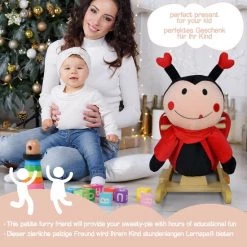 Infantastic GoodVibes - Hobbelpaard Voor Baby En Kind - Schommel Lieveheersbeest - Stevige Constructie - Knuffelzacht Met Geluidseffecten - Rood/Zwart Lieveheersbeestje 23 Infantastic GoodVibes - Hobbelpaard Voor Baby En Kind - Schommel Lieveheersbeest - Stevige Constructie - Knuffelzacht Met Geluidseffecten - Rood/Zwart Lieveheersbeestje -babygyms Winkel 550x550 790