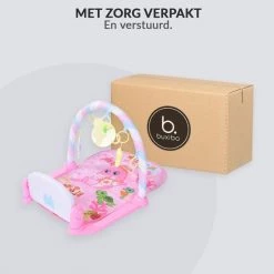 Buxibo 3in1 Babygym - Speelkleed Baby - Muzikale Activity Gym - Inclusief Lengte Indicatie - Roze - 56x81x45 CM -babygyms Winkel 550x550 94