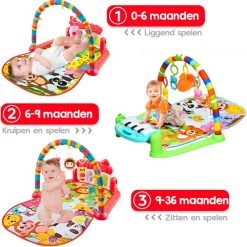 Allerion® Allerion Babygym – Speeltjes En Hangers – Baby Speelgoed – Met Speelmat - Vanaf 0 Jaar -babygyms Winkel 550x552