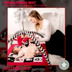 BabySenses For BestCare Contrasterende Educatieve Premium Babymat - Dieren, Spiegel, Wand | Rood-Zwart-Wit | 77x77x40cm | + 0m | Montessori Speelgoed | Mat Met Speelgoed | 100% Katoen | Wasbaar In De Wasmachine | Oeko Tex Standaard 100 15 BabySenses For BestCare Contrasterende Educatieve Premium Babymat - Dieren, Spiegel, Wand | Rood-Zwart-Wit | 77x77x40cm | + 0m | Montessori Speelgoed | Mat Met Speelgoed | 100% Katoen | Wasbaar In De Wasmachine | Oeko Tex Standaard 100 -babygyms Winkel 550x552 7