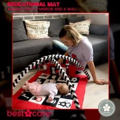 BabySenses For BestCare Contrasterende Educatieve Premium Babymat - Dieren, Spiegel, Wand | Rood-Zwart-Wit | 77x77x40cm | + 0m | Montessori Speelgoed | Mat Met Speelgoed | 100% Katoen | Wasbaar In De Wasmachine | Oeko Tex Standaard 100 17 BabySenses For BestCare Contrasterende Educatieve Premium Babymat - Dieren, Spiegel, Wand | Rood-Zwart-Wit | 77x77x40cm | + 0m | Montessori Speelgoed | Mat Met Speelgoed | 100% Katoen | Wasbaar In De Wasmachine | Oeko Tex Standaard 100 -babygyms Winkel 550x552 9