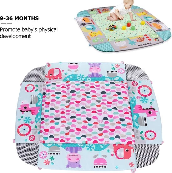 Merkloos Babygym- Speelmat Met Speelboog - Speelkleed Baby Met Boog - Baby Speelgoed Met Muzik - Ballenbak Met Aanpasbare Wanden - Vanaf 0 Maanden - Groen 5 Merkloos Babygym- Speelmat Met Speelboog - Speelkleed Baby Met Boog - Baby Speelgoed Met Muzik - Ballenbak Met Aanpasbare Wanden - Vanaf 0 Maanden - Groen - Afbeelding 5