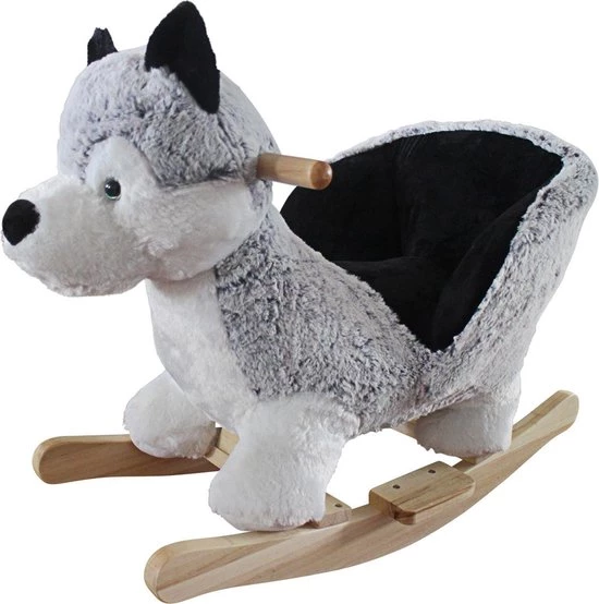 BabyGO Hobbeldier - Schommeldier - Hobbelpaard - Husky 1 BabyGO Hobbeldier - Schommeldier - Hobbelpaard - Husky