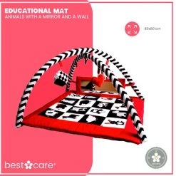 BabySenses For BestCare Contrasterende Educatieve Premium Babymat - Dieren, Spiegel, Wand | Rood-Zwart-Wit | 77x77x40cm | + 0m | Montessori Speelgoed | Mat Met Speelgoed | 100% Katoen | Wasbaar In De Wasmachine | Oeko Tex Standaard 100 14 BabySenses For BestCare Contrasterende Educatieve Premium Babymat - Dieren, Spiegel, Wand | Rood-Zwart-Wit | 77x77x40cm | + 0m | Montessori Speelgoed | Mat Met Speelgoed | 100% Katoen | Wasbaar In De Wasmachine | Oeko Tex Standaard 100 -babygyms Winkel 550x557 1