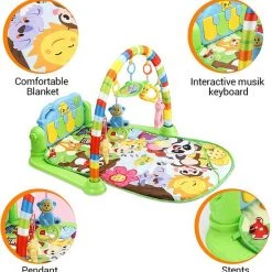 Babygym, Baby Cadeau - Jongen & Meisje, Dierenvriendjes Speelmat, Interactief Speelgoed - Multikleuren. -babygyms Winkel 550x560 4