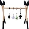 Merkloos Babygym Hout Zwart
