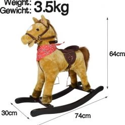 Trend24 Hobbelpaard - Schommelpaard - Hobbeldier - 74 X 30 X 64 Cm - Hout - Max 50KG 14 Trend24 Hobbelpaard - Schommelpaard - Hobbeldier - 74 X 30 X 64 Cm - Hout - Max 50KG -babygyms Winkel 550x563 2