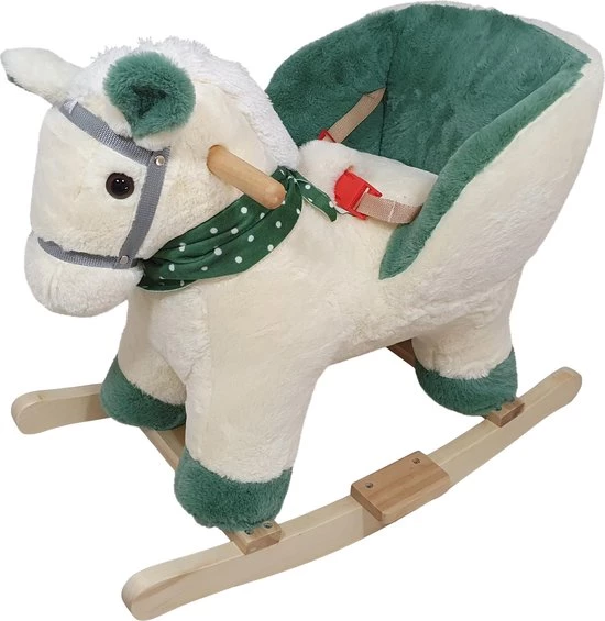 Playwood Pluche Hobbelpaard Schommelpaard Met Geluid Voorzien Van Veiligheidstuigje 1 Playwood Pluche Hobbelpaard Schommelpaard Met Geluid Voorzien Van Veiligheidstuigje