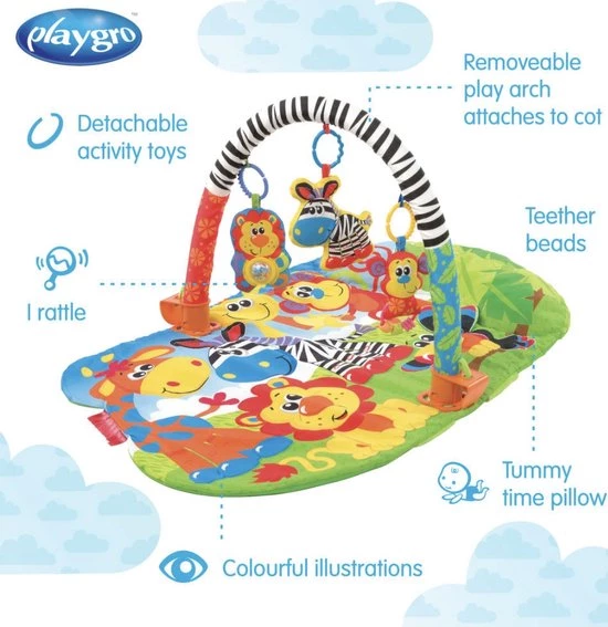 Playgro 5-in-1 Speelkleed Safari 6 Playgro 5-in-1 Speelkleed Safari - Afbeelding 6