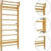 VidaXL Wandklimrek 80x15,8x195 Cm Hout