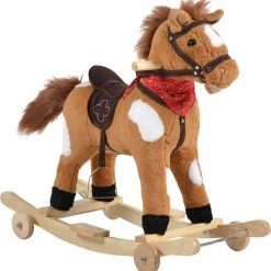 Cangaroo Thunder Khaki Hobbelpaard Met Wielen WJ-302