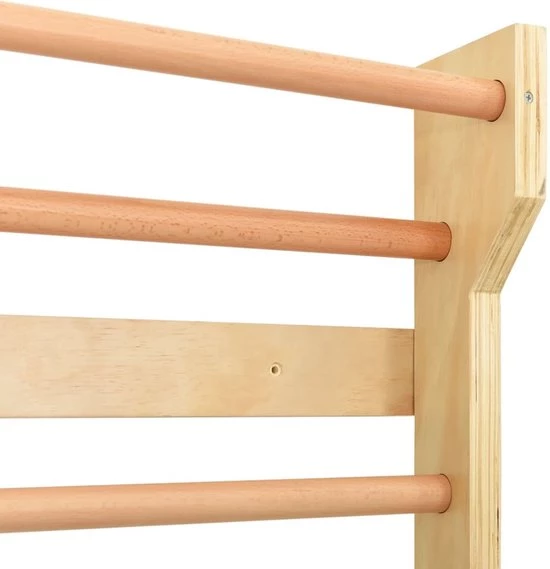 VidaXL Wandklimrek 80x15,8x195 Cm Hout 7 VidaXL Wandklimrek 80x15,8x195 Cm Hout - Afbeelding 7