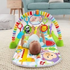 Babygym, Baby Cadeau - Jongen & Meisje, Dierenvriendjes Speelmat, Interactief Speelgoed - Multikleuren. -babygyms Winkel 550x569 2
