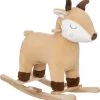 Merkloos Schommelpaard - Hert - Bruin - 64 X 55 X 33 Cm - Hobbeldier