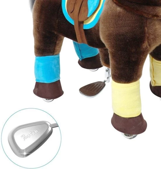 PonyCycle Luxe Speelgoed - Rijpaard Donkerbruin Groot K45 2 PonyCycle Luxe Speelgoed - Rijpaard Donkerbruin Groot K45 - Afbeelding 2