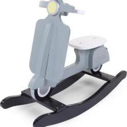 Childhome CHILDWOOD - SCHOMMEL SCOOTER MINT BLAUW/ZWART -babygyms Winkel 550x577