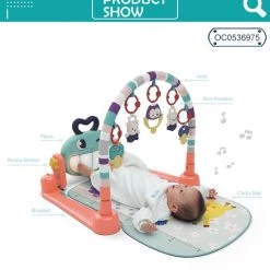 Wannahave Muziek Baby Mat Met Speeltjes En Piano Voor Baby 0-2 Jaar - Babymat - Baby Speelmat - Interactief Speelmat