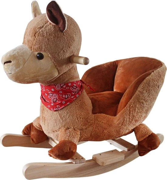 BabyGO Hobbeldier - Schommeldier - Hobbelpaard - Lama 1 BabyGO Hobbeldier - Schommeldier - Hobbelpaard - Lama