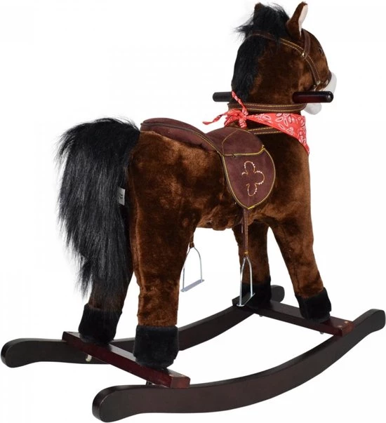 Infantastic GoodVibes - Hobbelpaard Voor Kinderen - Schommelpaard - Stevige Constructie - Knuffelzacht Met Geluidseffecten - Andalusiër Donkerbruin 11 Infantastic GoodVibes - Hobbelpaard Voor Kinderen - Schommelpaard - Stevige Constructie - Knuffelzacht Met Geluidseffecten - Andalusiër Donkerbruin - Afbeelding 11