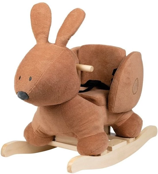 Nattou Konijn Bonnie - Schommelpaard Hobbelpaard - 60x30x45 Cm - Oranje 1 Nattou Konijn Bonnie - Schommelpaard Hobbelpaard - 60x30x45 Cm - Oranje