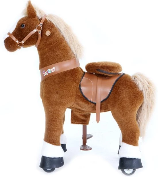 PonyCycle Lichtbruin Met Witte Bles, Klein - Ux324 3 PonyCycle Lichtbruin Met Witte Bles, Klein - Ux324 - Afbeelding 3