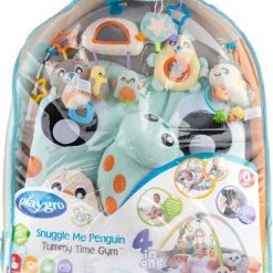 Playgro Snuggle Me Penguin Tummy Time Gym - Babygym Met Buikligkussen - Speelkleed - Speeltapijt -babygyms Winkel 550x628