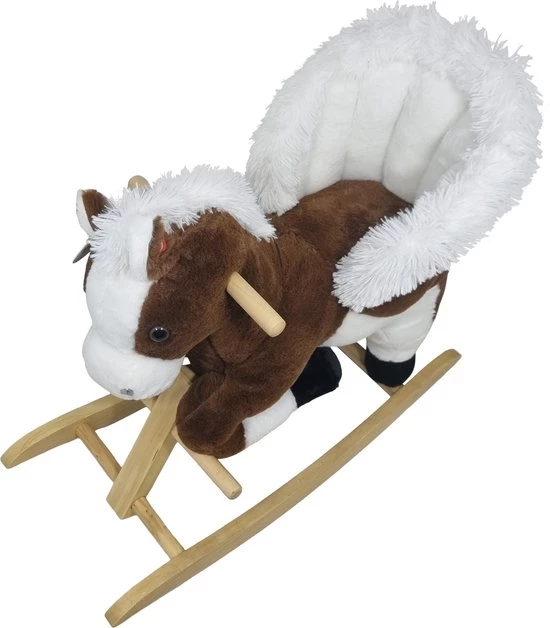 Playwood Pluche Hobbelpaard Steigerend Schommelpaard Met Geluid 5 Playwood Pluche Hobbelpaard Steigerend Schommelpaard Met Geluid - Afbeelding 5