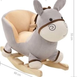 VidaXL Hobbeldier Aap Met Rugleuning 60x32x55 Cm Pluche Grijs 9 VidaXL Hobbeldier Aap Met Rugleuning 60x32x55 Cm Pluche Grijs -babygyms Winkel 550x630