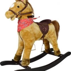 Trend24 Hobbelpaard - Schommelpaard - Hobbeldier - 74 X 30 X 64 Cm - Hout - Max 50KG