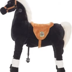 Animal Riding Paard Maharadscha Zwart Medium / Large - Rijdend Paardenspeelgoed - Paardenspeelgoed - Zadelhoogte 67 CM- Verstelbaar Pedaal 3 Standen - Afneembaar Zadel -babygyms Winkel 550x636 1