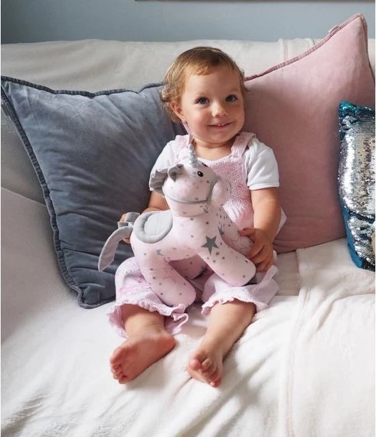 Little Bird Told Me - Celeste De Eenhoorn - Trekpaardje - Roze En Grijs 2 Little Bird Told Me - Celeste De Eenhoorn - Trekpaardje - Roze En Grijs - Afbeelding 2