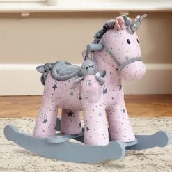 Little Bird Told Me - Celeste & Fae - Hobbelpaard - Roze - Vanaf 12 Maanden -babygyms Winkel 550x641 2