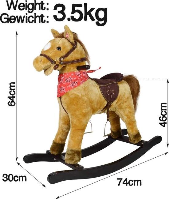 Infantastic® Hobbelpaard - Vanaf 1 Jaar - Met Geluidseffecten - Schommelspeelgoed 3 Infantastic® Hobbelpaard - Vanaf 1 Jaar - Met Geluidseffecten - Schommelspeelgoed - Afbeelding 3