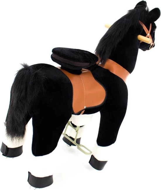 Ponycycle Paard Zwart Met Witte Vlek - 7+ - Tem 80kg 5 Ponycycle Paard Zwart Met Witte Vlek - 7+ - Tem 80kg - Afbeelding 5