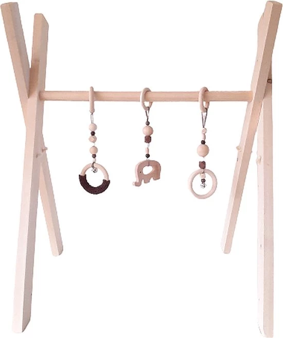 Fiepp - Babygym - Hout - 3 Hangers - Houten Kralen - Kraamcadeau - Baby Speelgoed - Baby Motoriek - Babyshower - Baby Cadeau - Baby Stimulatie 1 Fiepp - Babygym - Hout - 3 Hangers - Houten Kralen - Kraamcadeau - Baby Speelgoed - Baby Motoriek - Babyshower - Baby Cadeau - Baby Stimulatie